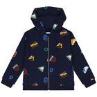 ( بدلة أولاد رياضية باللون الكحلي والأبيض ( 3 قطع, 1, hi-res